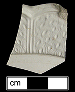Molded plate rim in barley pattern, Lot 146 from 18QU124.